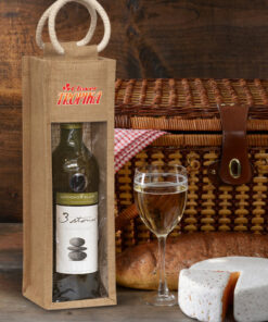 Alternative view of Serena Jute Wine Carrier