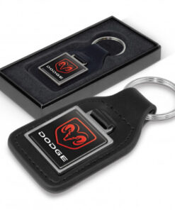 Baron Leather Key Ring - Square