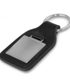Alternative view of Baron Leather Key Ring - Square