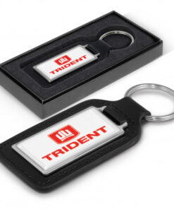 Baron Leather Key Ring - Rectangle