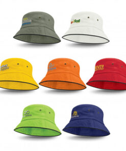 Bondi Bucket Hat - Black Sandwich Trim