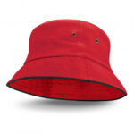 Bondi Bucket Hat - Black Sandwich Trim - Image 6