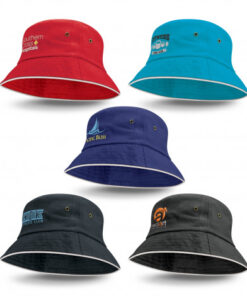Bondi Bucket Hat - White Sandwich Trim