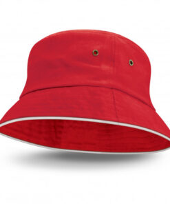 Alternative view of Bondi Bucket Hat - White Sandwich Trim