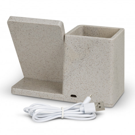 NATURA Oaken Wireless Charger Desk Caddy - Image 3