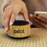 Bamboo Bluetooth Speaker - Black - Image 7