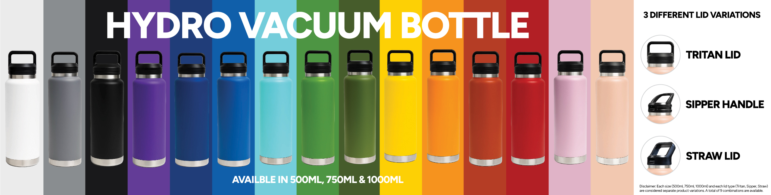 Custom Branded Hydro Bottles — Promotional Drinkware Australia