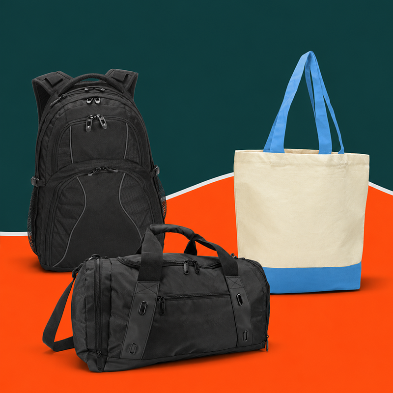 Bags branded merchandise