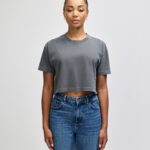 American Apparel Heavyweight Cotton Women's Garment Dyed Crop Boxy T-Shirt