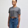 American Apparel Heavyweight Cotton Women's Garment Dyed Crop Boxy T-Shirt - Image 2